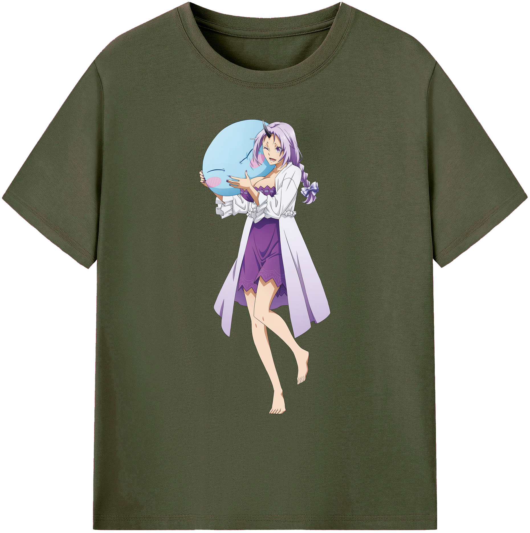 （画像用） 転スラ Regarding Reincarnated to Slime 綿100％ メンズ半袖Tシャツ｜肌触りやわらか＆通気性